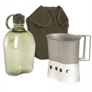 MilTec - Taborniška čutara s posodo in podstavkom za kuhanje