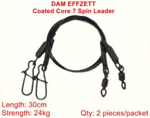 Jeklena predvrvica DAM core7 spin leader 30cm