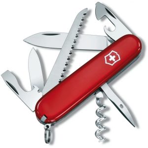 Victorinox švicarski žepni nož Camper, rdeč